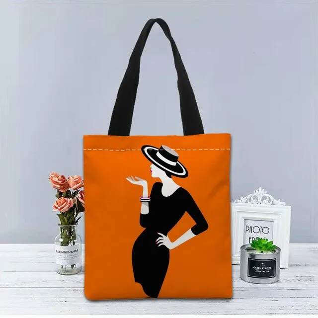 New Custom malika favre sephora printed Handbag canvas tote bags shopping travel Casual Useful Shoulder Bag women bag