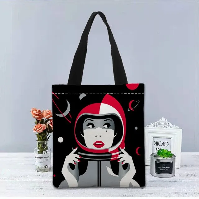 New Custom malika favre sephora printed Handbag canvas tote bags shopping travel Casual Useful Shoulder Bag women bag
