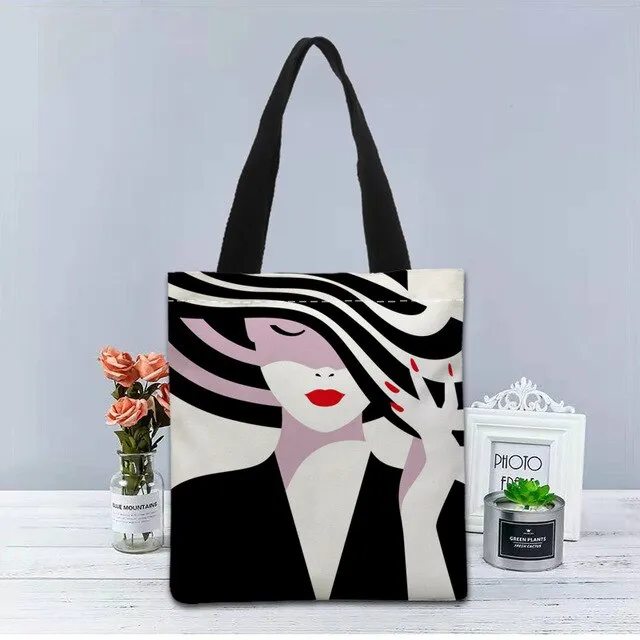 New Custom malika favre sephora printed Handbag canvas tote bags shopping travel Casual Useful Shoulder Bag women bag