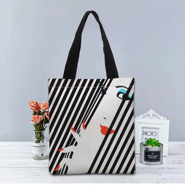New Custom malika favre sephora printed Handbag canvas tote bags shopping travel Casual Useful Shoulder Bag women bag