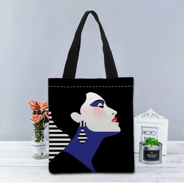 New Custom malika favre sephora printed Handbag canvas tote bags shopping travel Casual Useful Shoulder Bag women bag