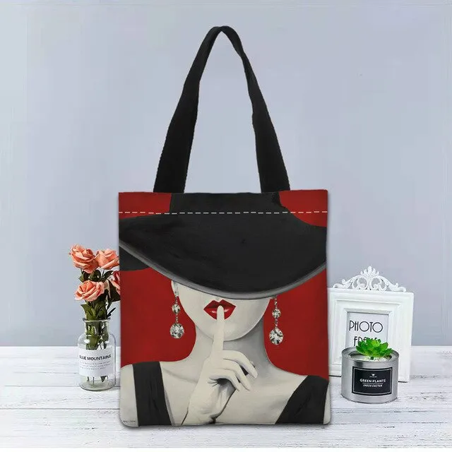 New Custom malika favre sephora printed Handbag canvas tote bags shopping travel Casual Useful Shoulder Bag women bag