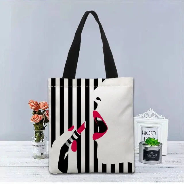 New Custom malika favre sephora printed Handbag canvas tote bags shopping travel Casual Useful Shoulder Bag women bag