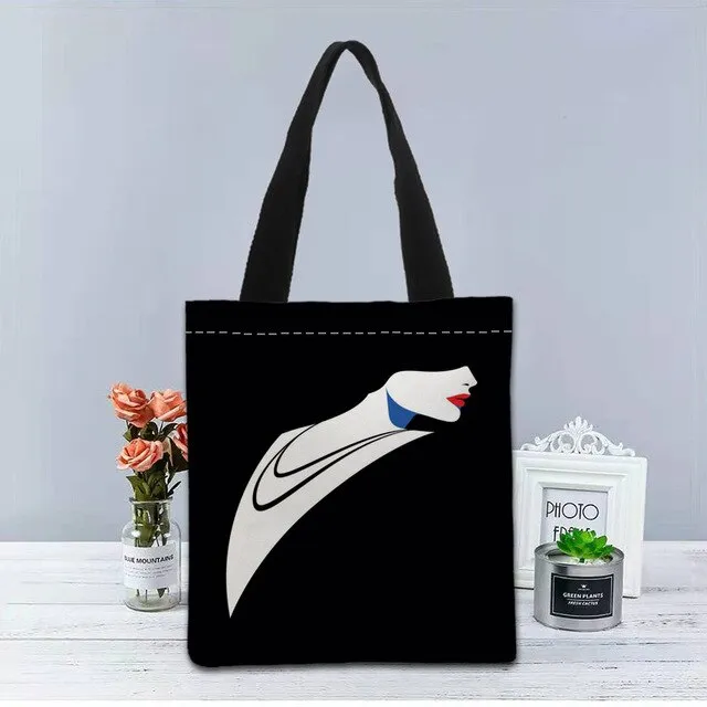 New Custom malika favre sephora printed Handbag canvas tote bags shopping travel Casual Useful Shoulder Bag women bag