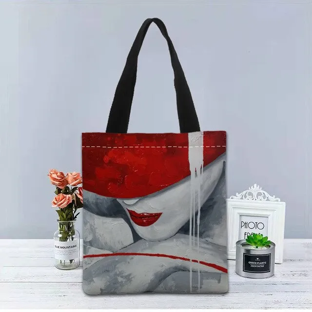 New Custom malika favre sephora printed Handbag canvas tote bags shopping travel Casual Useful Shoulder Bag women bag