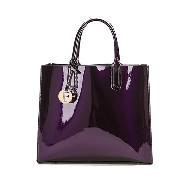 New Luxury Shiny Shoulder & Crossbody Bags, Set of 3