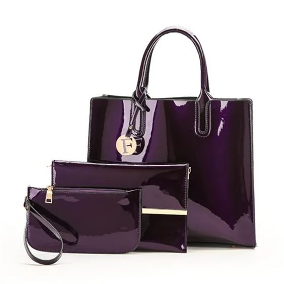 New Luxury Shiny Shoulder & Crossbody Bags, Set of 3