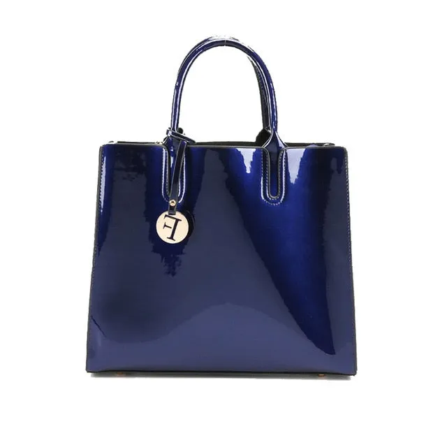 New Luxury Shiny Shoulder & Crossbody Bags, Set of 3