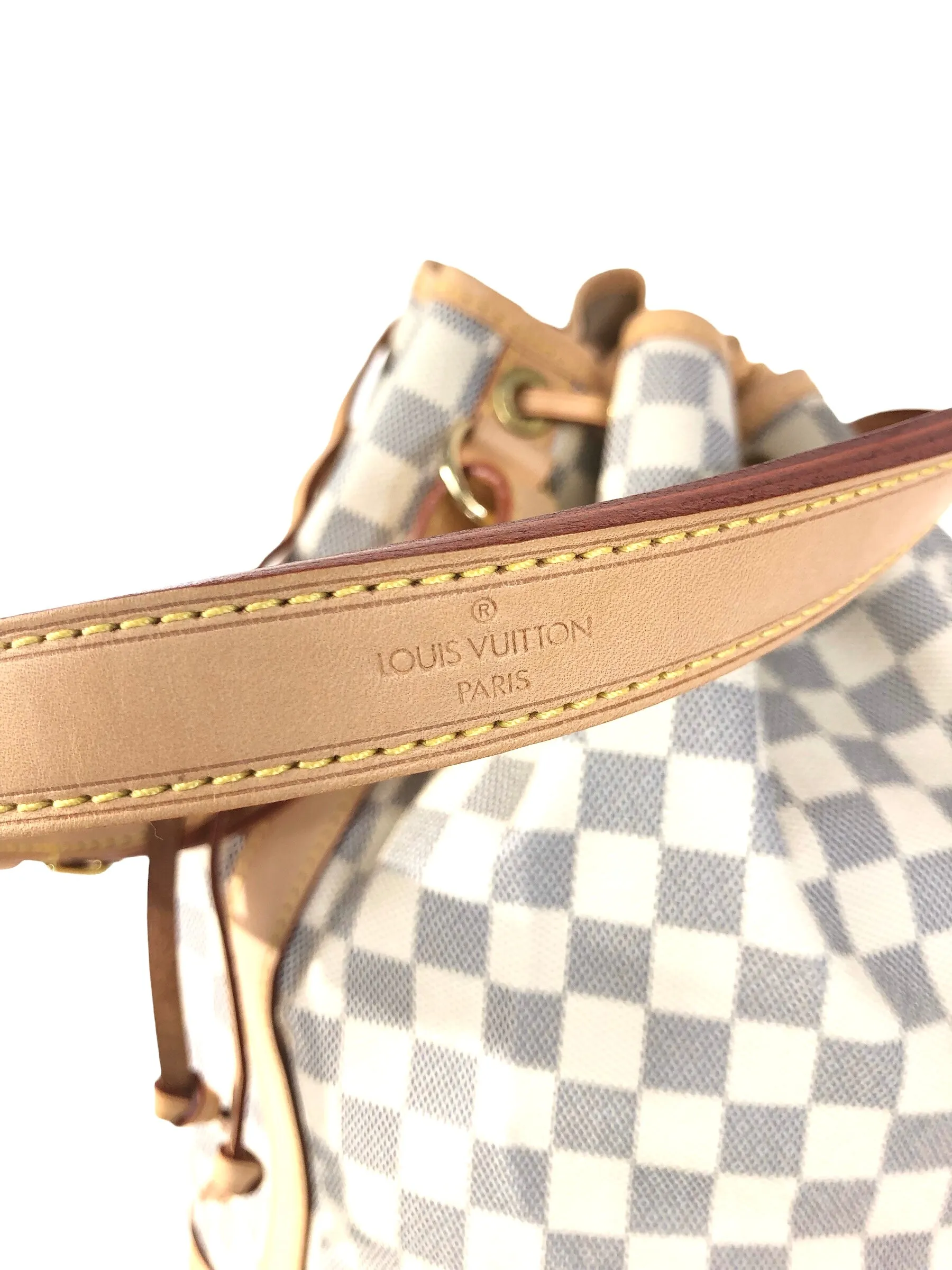 Noe Bucket Bag Damier Azur
