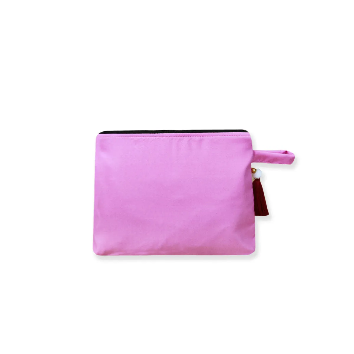 Pink Pin Wheel Kollam Tote/Pouch Combo