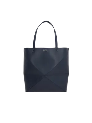 Puzzle Fold Leather Tote