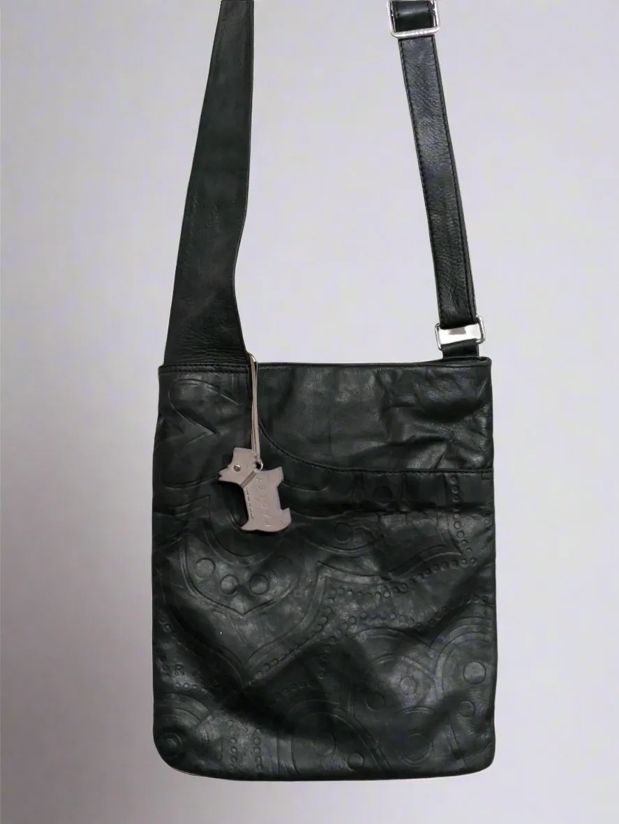Radley Black Embossed Leather Shoulder Bag