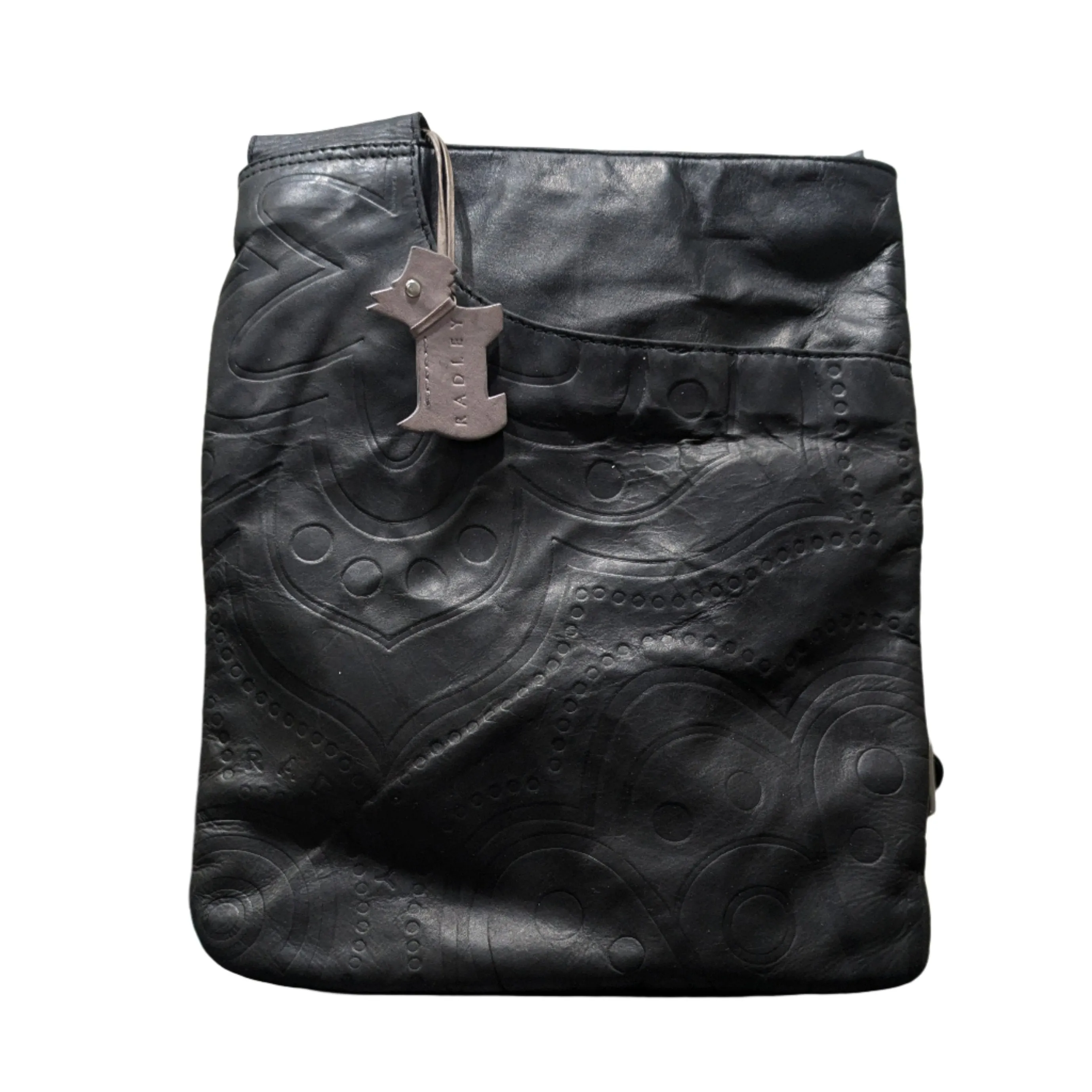 Radley Black Embossed Leather Shoulder Bag