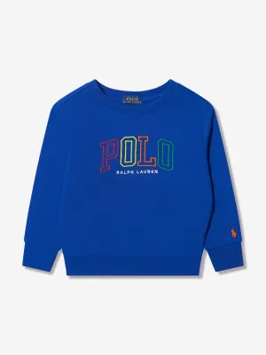 Ralph Lauren Boys Polo Logo Sweatshirt in Blue