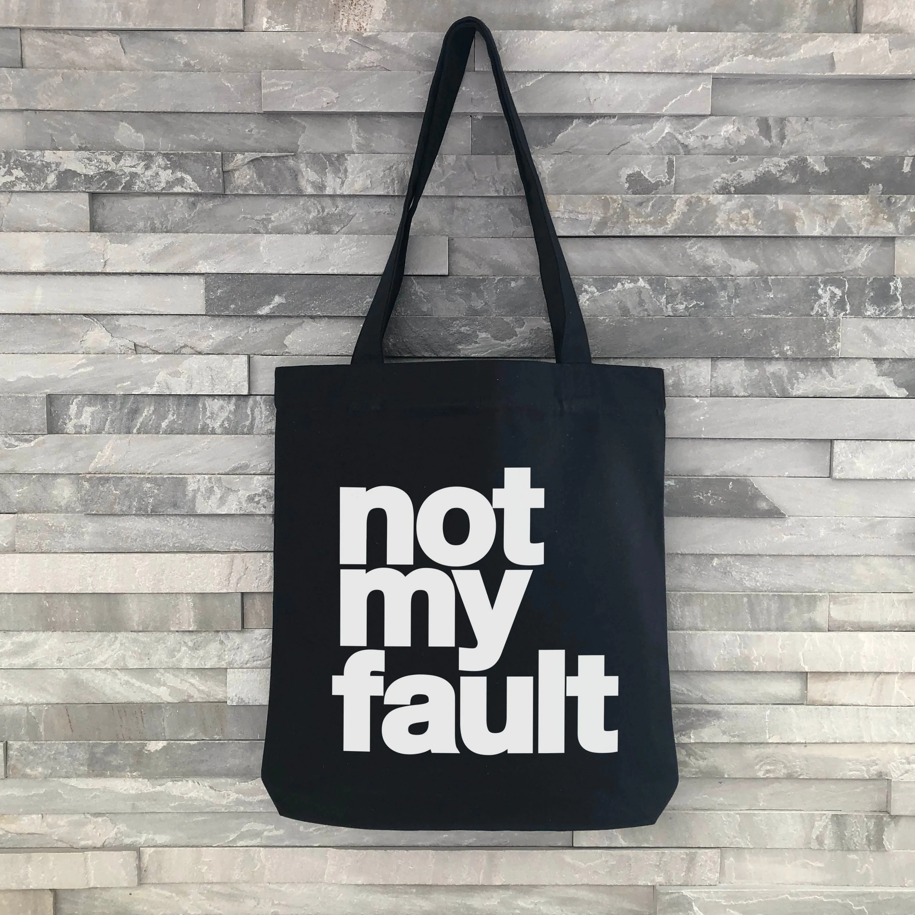 Recycled Black Tote Bag