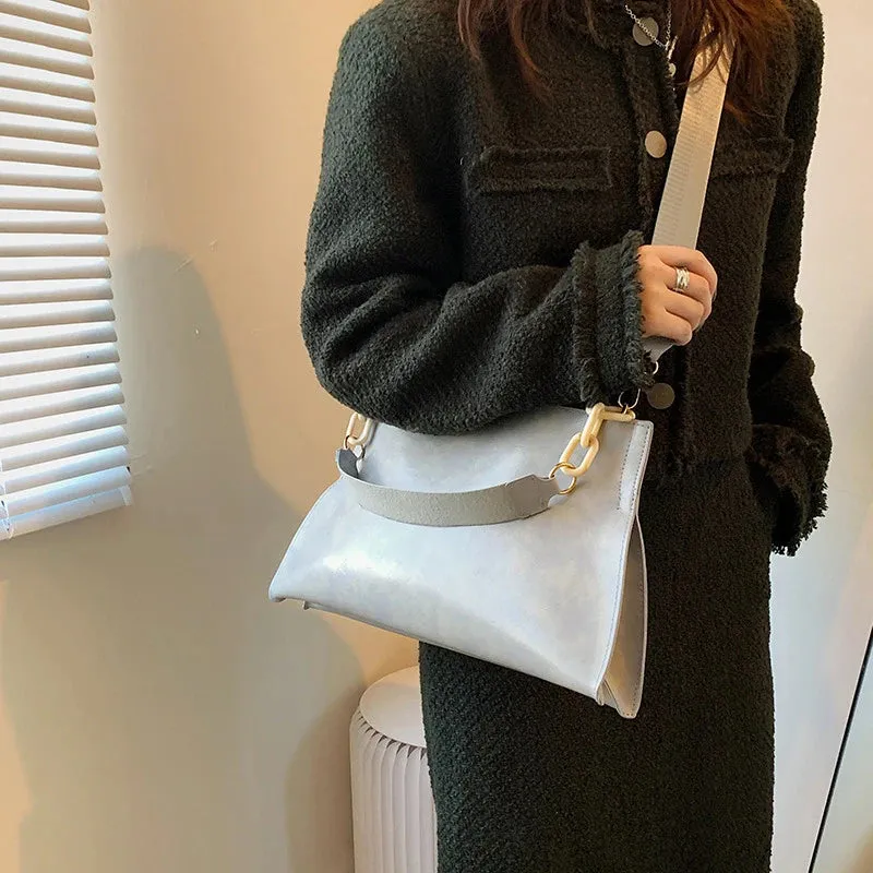 REPRCLA Women's Fashion Shoulder Bag: Soft Synthetic Leather Crossbody, Large Capacity