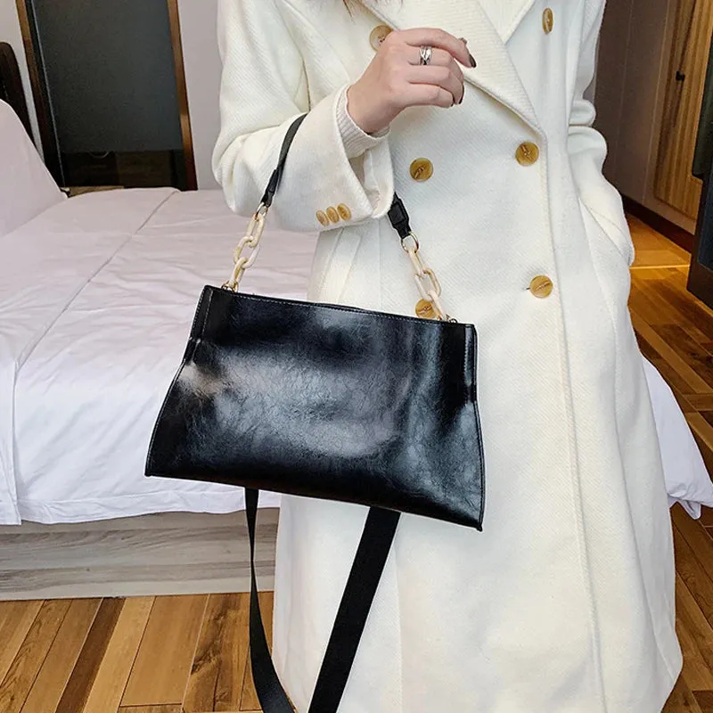 REPRCLA Women's Fashion Shoulder Bag: Soft Synthetic Leather Crossbody, Large Capacity