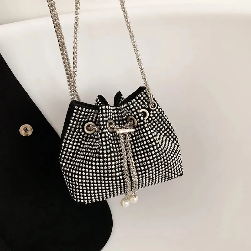 Rhinestone Bucket Bag