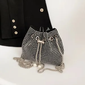 Rhinestone Bucket Bag