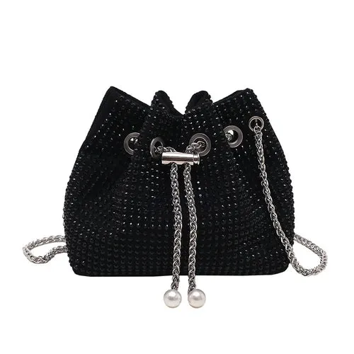Rhinestone Bucket Bag
