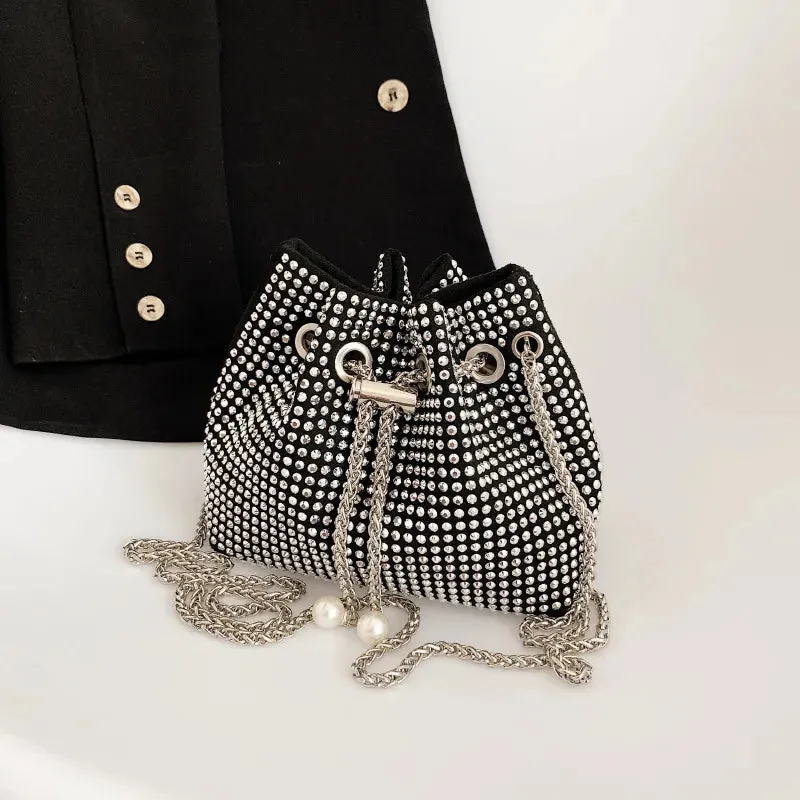 Rhinestone Bucket Bag