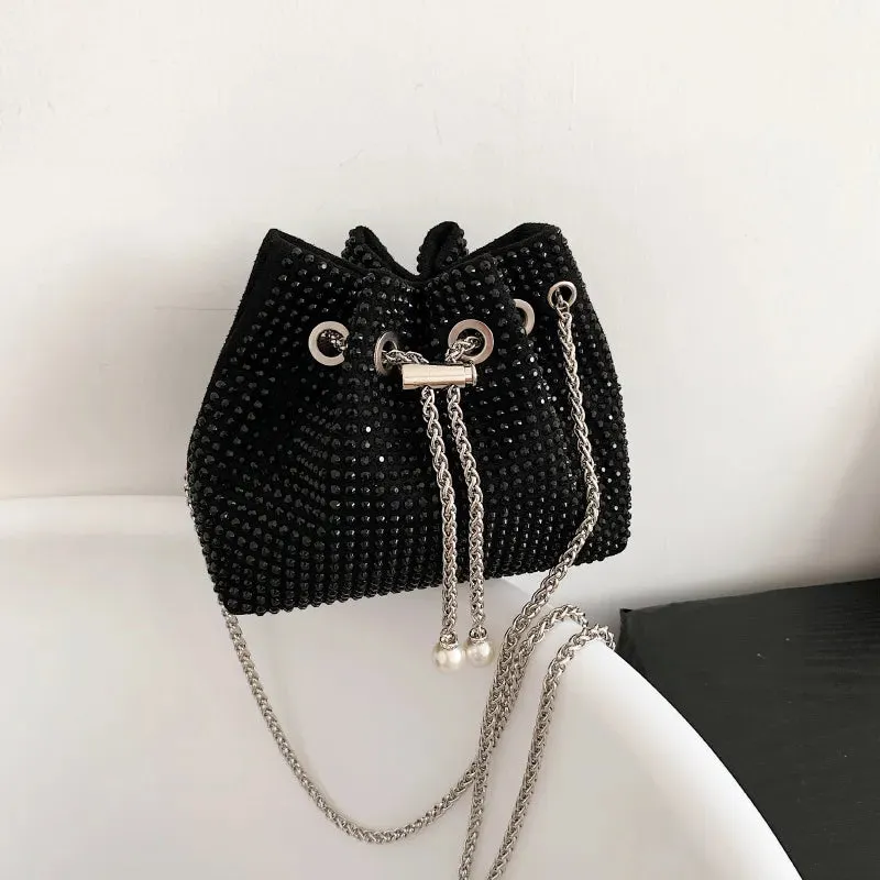 Rhinestone Bucket Bag