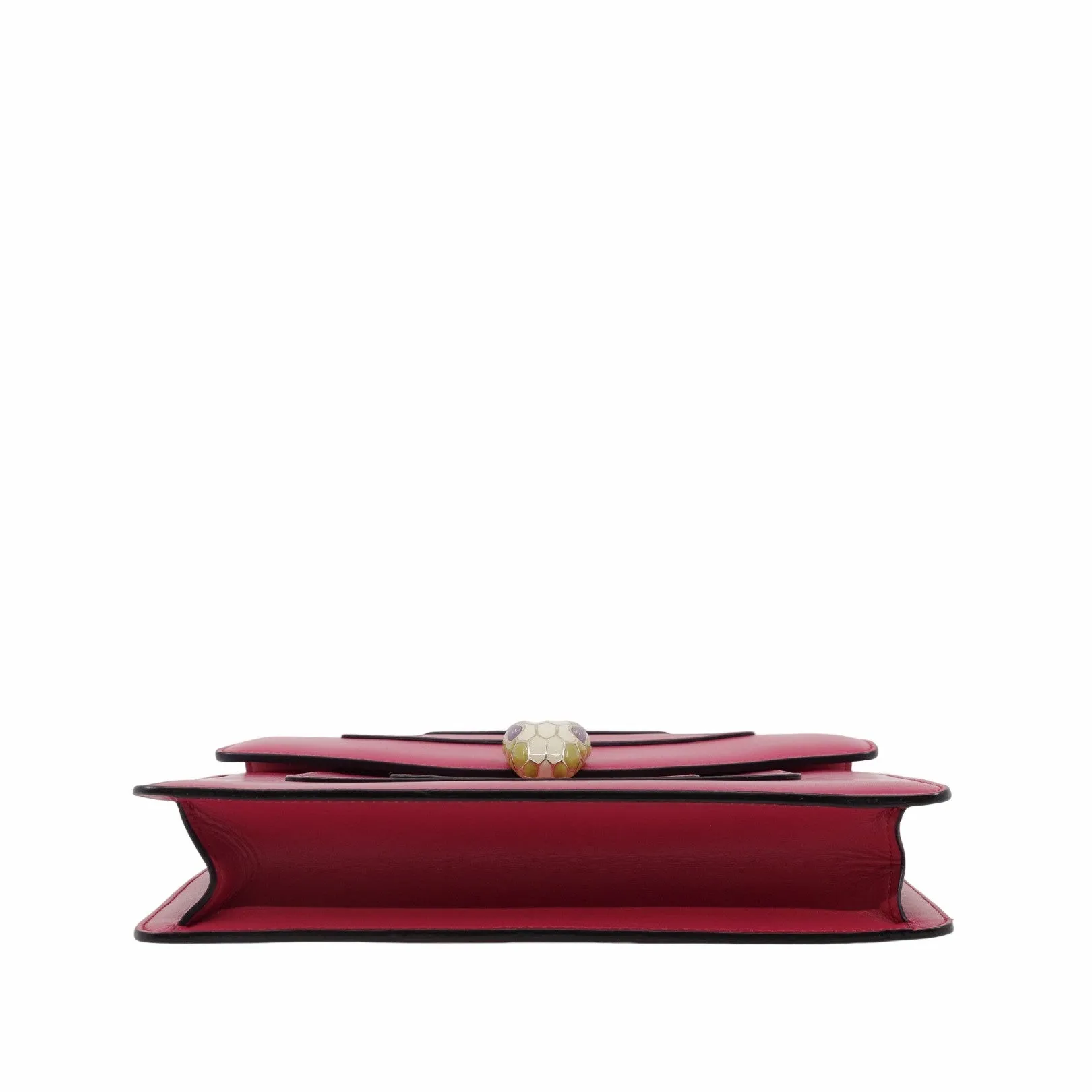 Serpenti Forever Square Shoulder Bag Leather pink