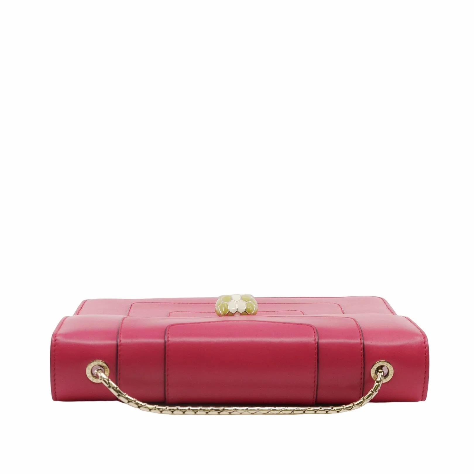 Serpenti Forever Square Shoulder Bag Leather pink