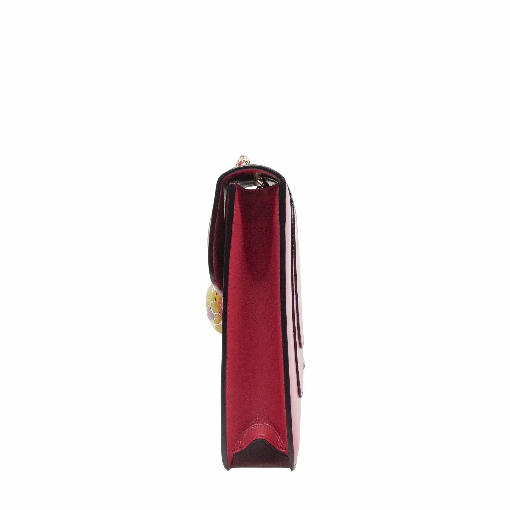 Serpenti Forever Square Shoulder Bag Leather pink