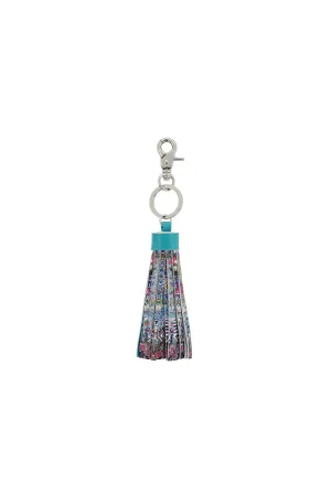 SHORT LEATHER TASSEL KEY BELLS AT DUSK