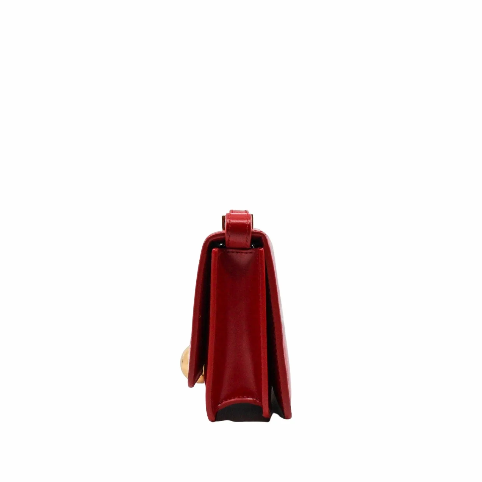 Shoulder Bag Calfskin Leather  red box ghw