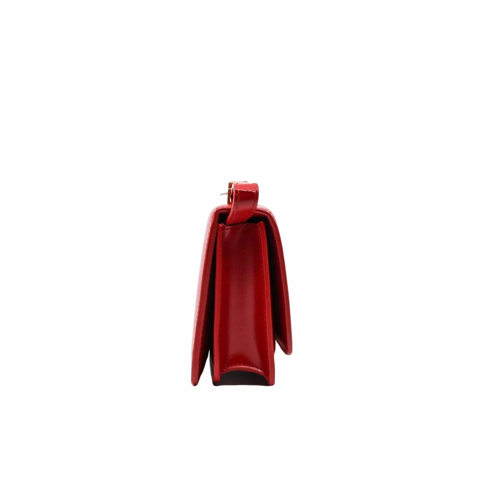 Shoulder Bag Calfskin Leather  red box ghw