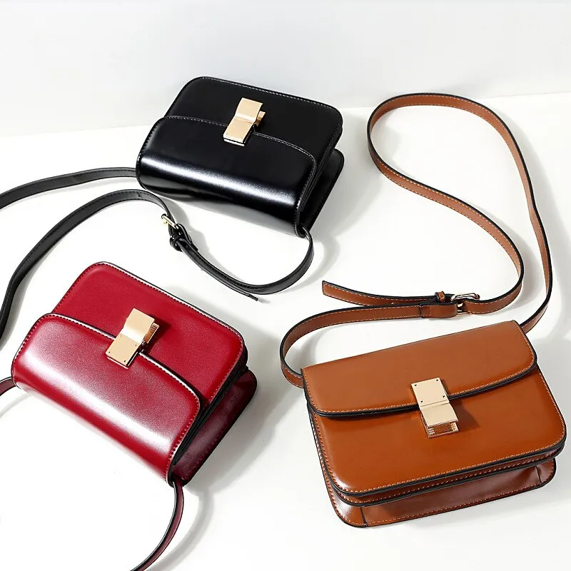 Small bag women crossbody bag Female Solid Flap Shoulder Bag Quality PU leather little bag ladies handbag Brown black wallet