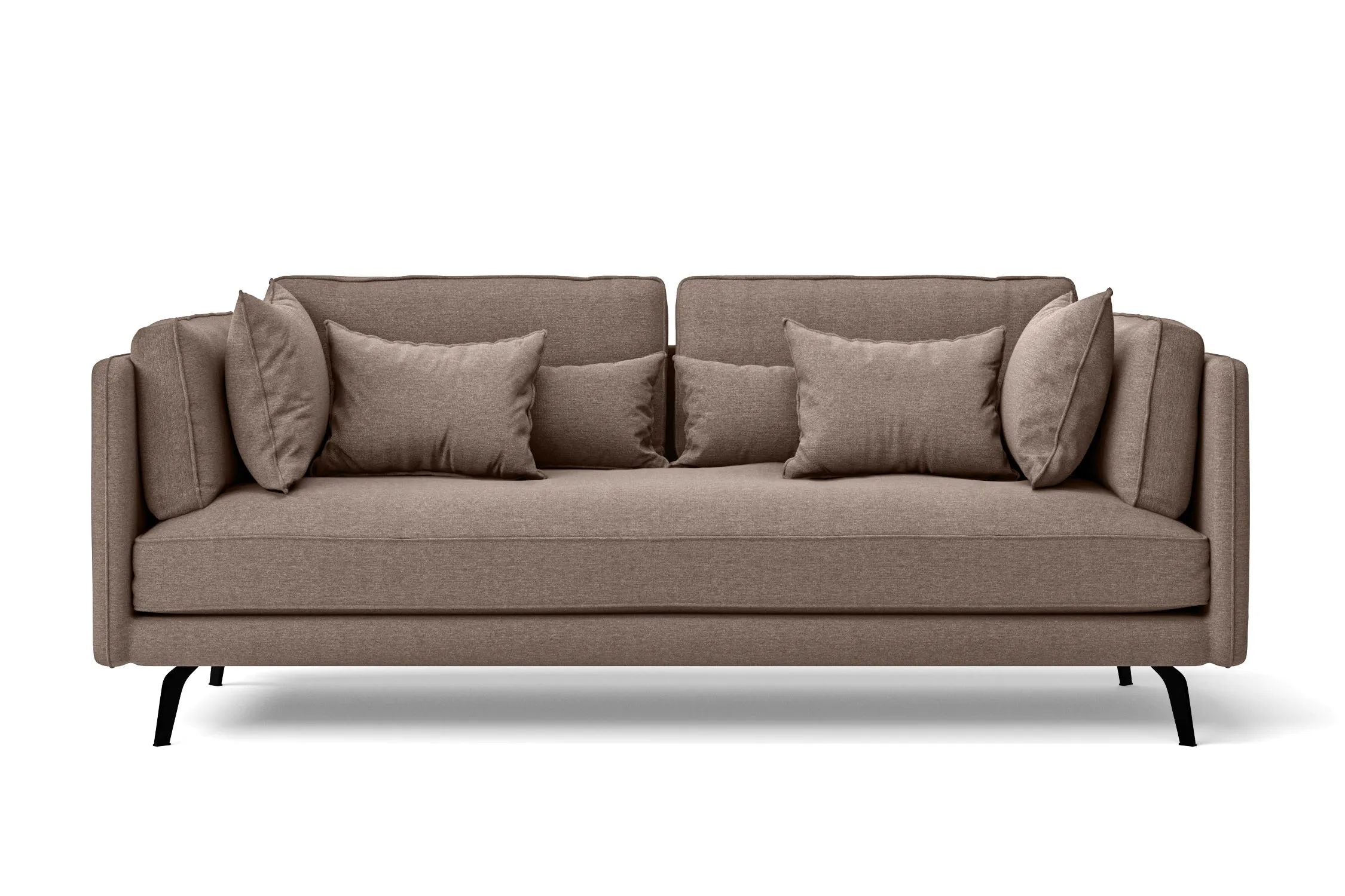 Velletri 3 Seater Sofa Caramel Linen Fabric