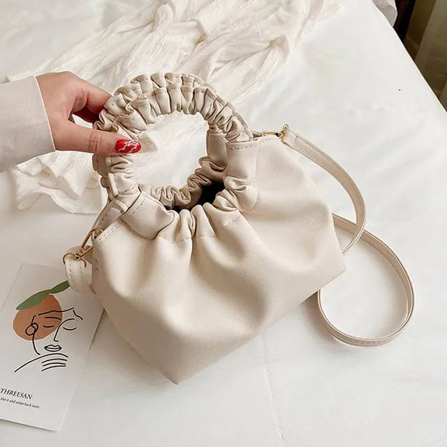 Vintage Ruched Shoulder Messenger Bags