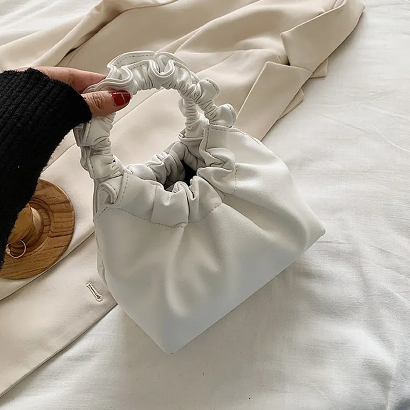 Vintage Ruched Shoulder Messenger Bags