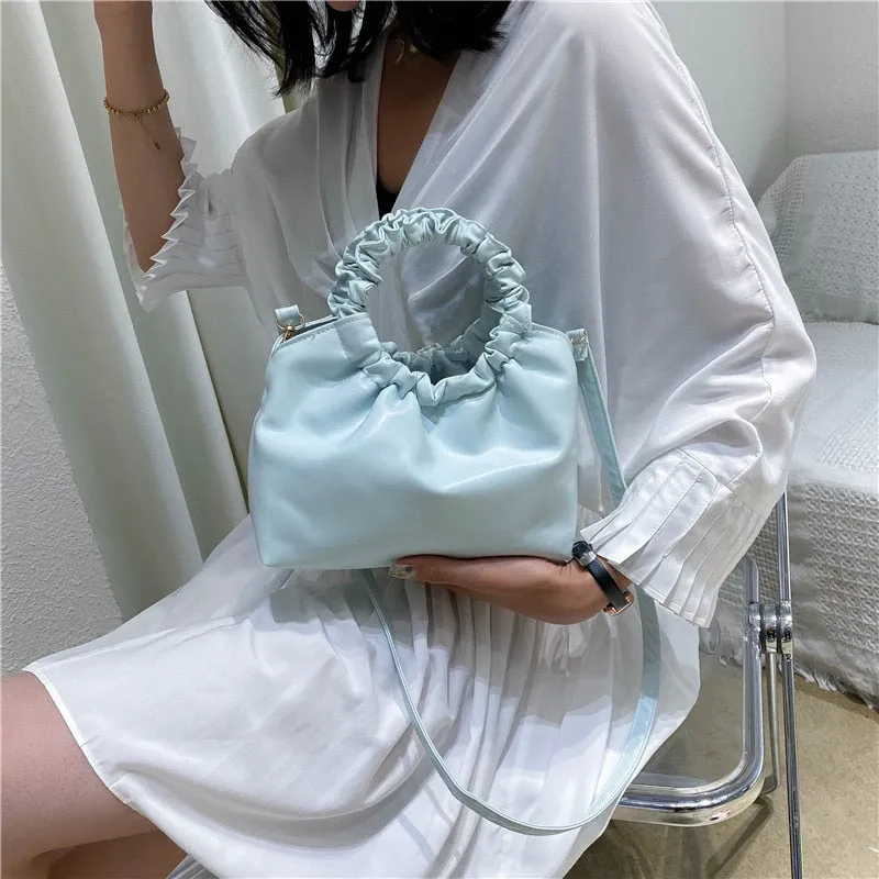 Vintage Ruched Shoulder Messenger Bags