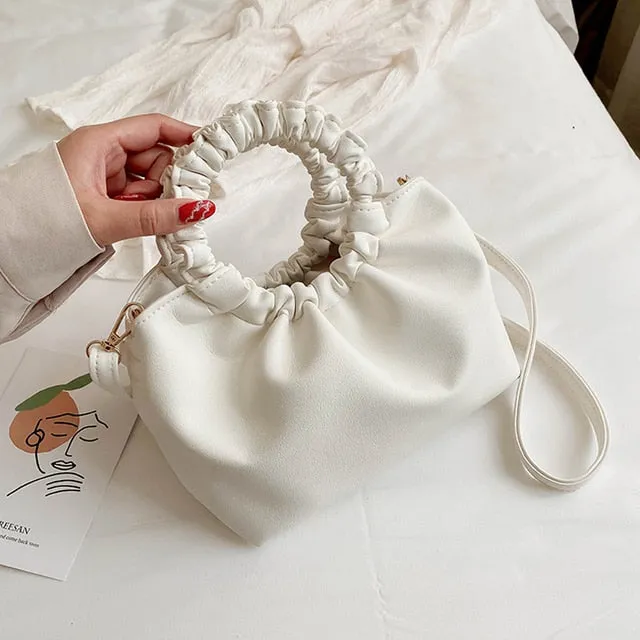 Vintage Ruched Shoulder Messenger Bags