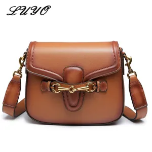 Vvsha Fashion Saddle Leather Luxury Handbags Women Bags Designer Crossbody Bags For Woman Shoulder Messenger Summer Bag Female
