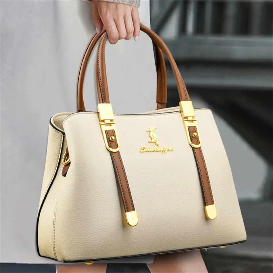 Women Brand Designer High Quality Leather Shoulder Handbag