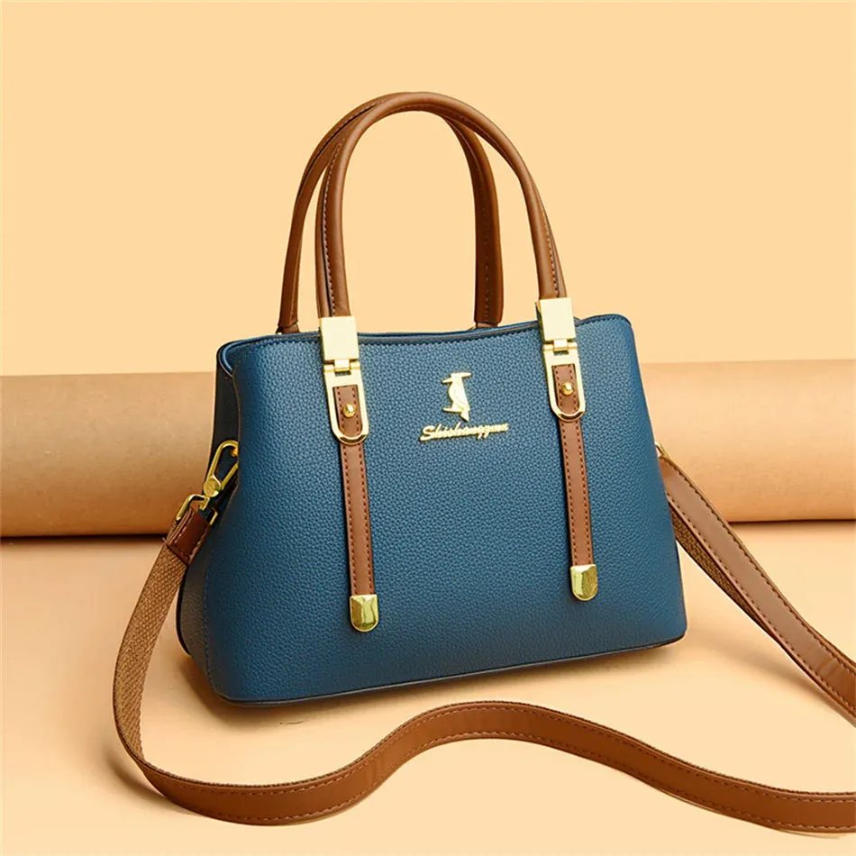Women Brand Designer High Quality Leather Shoulder Handbag