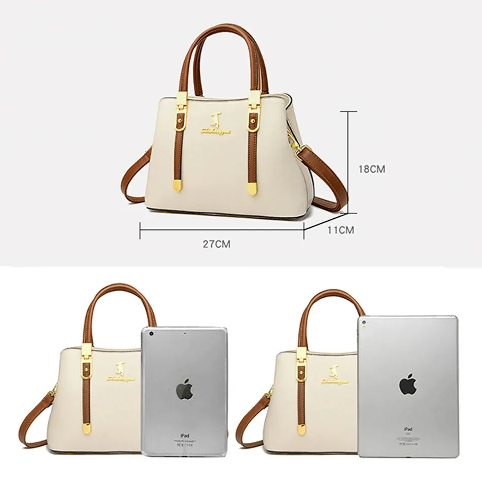 Women Brand Designer High Quality Leather Shoulder Handbag