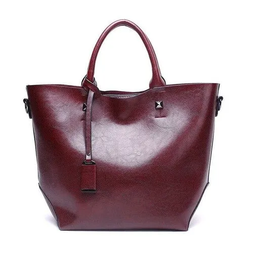 Women PU Leather Handbag Ladies Tote