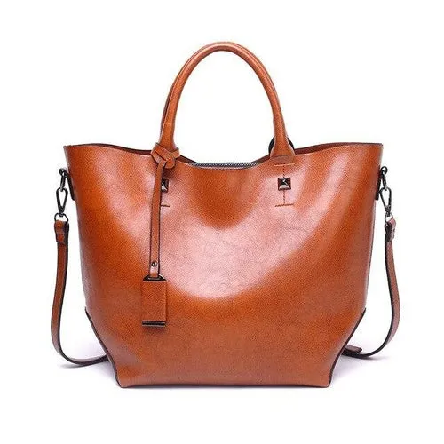 Women PU Leather Handbag Ladies Tote