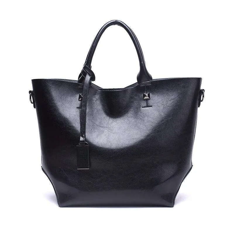 Women PU Leather Handbag Ladies Tote
