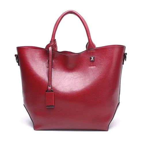 Women PU Leather Handbag Ladies Tote
