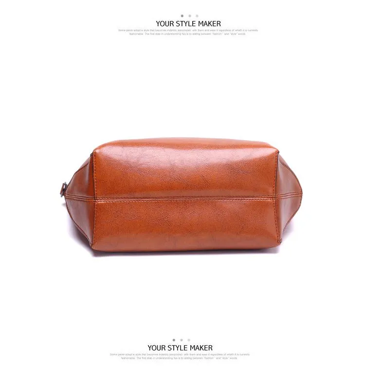 Women PU Leather Handbag Ladies Tote