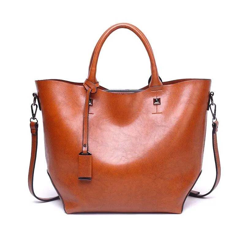 Women PU Leather Handbag Ladies Tote