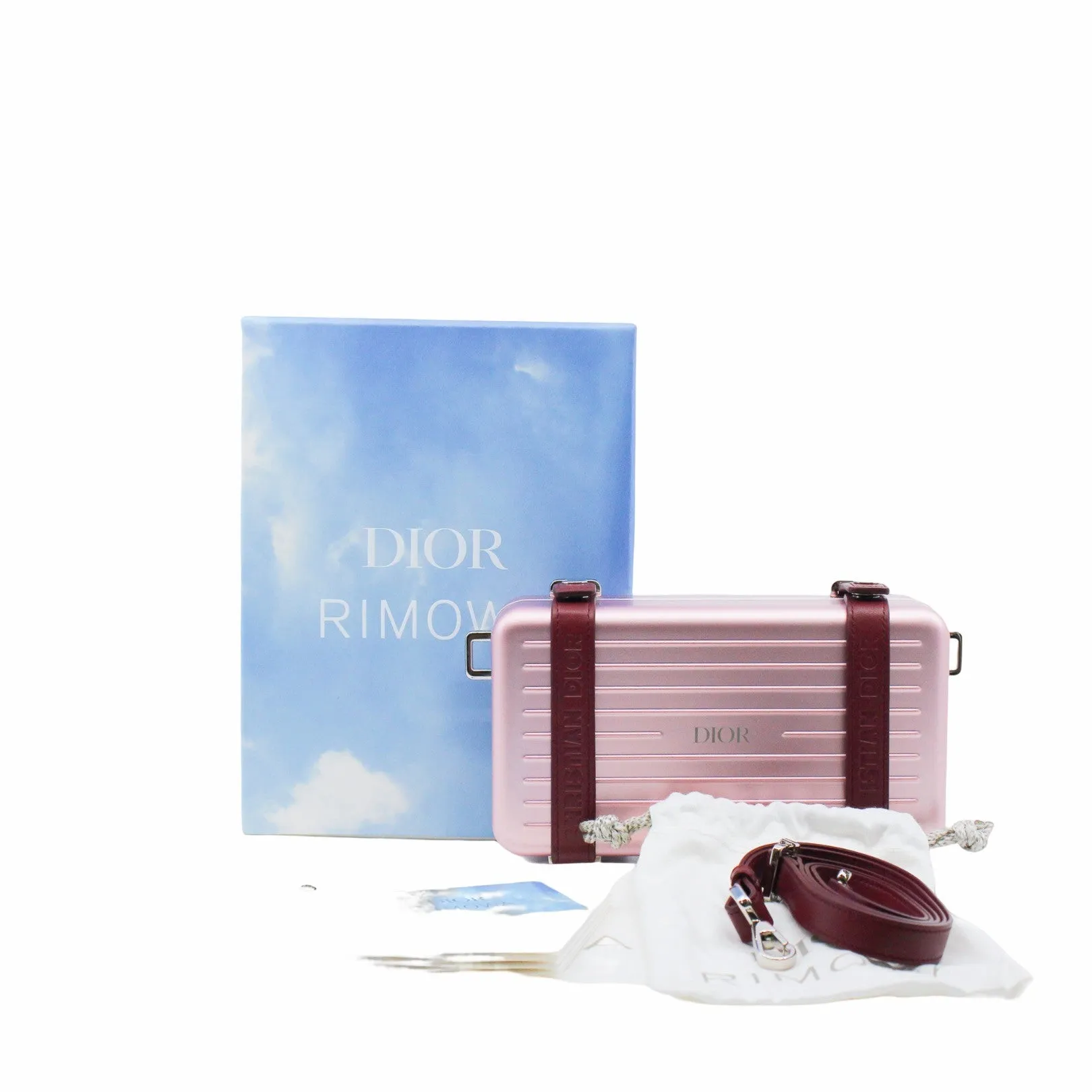 X RIMOWA PERSONAL CLUTCH ALUMINUM PHW