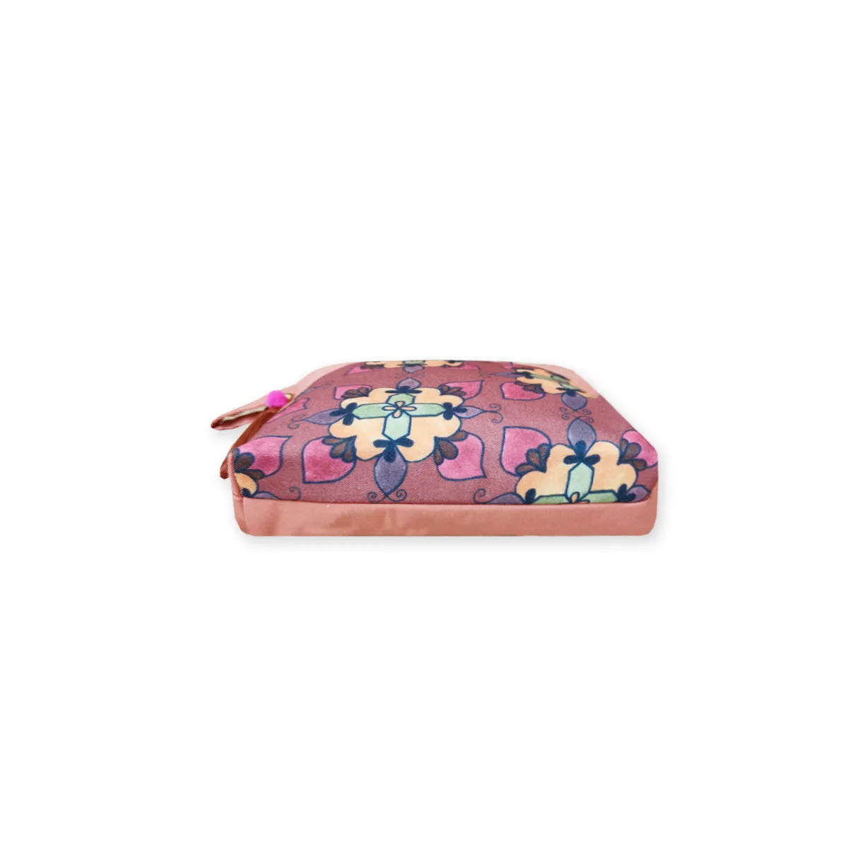Yellow Floral Kollam Tote/Pouch Combo